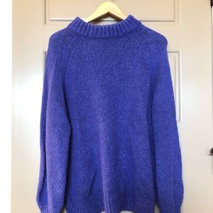 Tibi Mock Neck Mohair Sweater